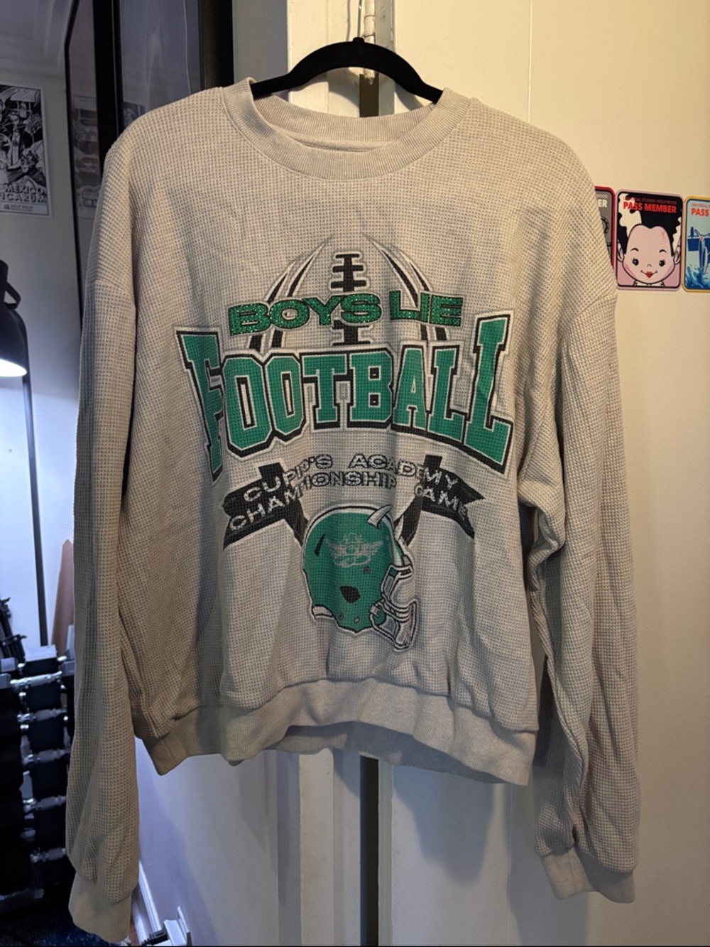 Boys Lie "Don't Fumble Kara" Crewneck Sweatshirt + Matching Pants